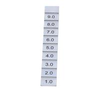 Garosa Small Pipe Spacer Stepped Gauge Wedgy Feeler Gauge Pipe Spacing Tool Flange Tool for Precise Groove and Clearance Measurement 1-10mm