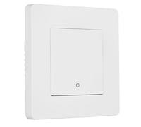 Garosa Smart Switch, Remote Control Scene Switch AC Grey, 1 Way Timing Controller with Dimming Adjustment Support, for Light and Curtain Home Automation Users (White)