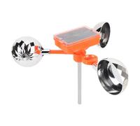 Garosa Solar Bird Deterrent Wind Powered Flashing Bird Scarer Device with 3 Rotating Prisms for Orchards Fields Railways Airports Fish Ponds