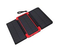 Garosa Solar Power Bank Mini UPS 10000mAh with LED SOS Light for Emergency Use in Outdoor Activities