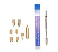Garosa Soldering Iron Insert Tool Kit with Brass Knurled Nuts M2 M2.5 M3 M4 M5 M6 M8 Fit for HS-02A C245 936 Soldering Iron for Heat Set Insert Installation