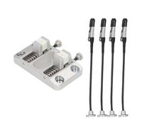 Garosa Soldering Station Wire Clamp, Ceramic Jaws Heat Proof Up to 260℃, 12mm Max Opening 6061 Aluminum Frame for PCB Wires Welding Brazing Electronics Repair