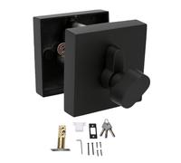 Garosa Square Deadbolt Lock, Applicable Door Thickness 35-45mm | Adjustable 60mm 70mm Backset, Includes 3 Keys and Strike Plate, for Exterior Front Door Apartment Hotel Rental House Doors