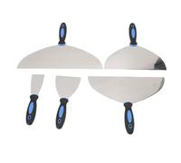 Garosa Stainless Steel Putty Cutter Set Drywall -Taping -Tools Color Scraps for Construction Sites 5PCs