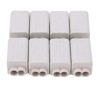 Garosa T Type Wire Connector Set of 8 Screw Terminal Block Kit 400V 60A for Splicing and Connection Slot Design for Integrated Main LineWiring Range ABS Material Plug and Play Model