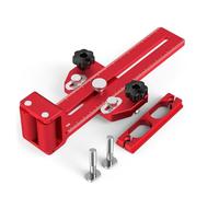 Garosa Thin Jig, 2 Inch Dual Bearing Knurl Roller Table Saw Jig Guide with Reversible Miter Fixture, for 3/8in X 3/4in T Slot and U Slot 1/4in X /8in T Compatible with Most