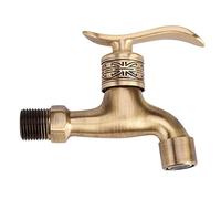 Garosa Traditional Brass Bathroom Faucet, Vintage Wall Mount Tap, Bronze Finish, G1/2 Thread