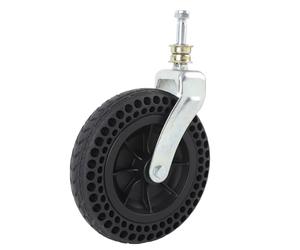 Garosa Trolley Front Wheel, TPE Rubber Non Slip Solid Tire, 8in Replacement Wheel with 75KG Load Capacity for Trolleys and Castors