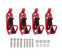 Garosa Truck Tool Holder Clamp Kit, Mounting Brackets Zinc Alloy Metal Rubber Axe Shovel Mounts with Screws Nuts for Off Road Trucks, SUVs, ATVs