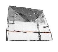 Garosa Universal Forklift Cover Dust Sun Snow Rain Wind Proof Clear EVA Forklift Protection Cover All Weather All Season 57 X 47 X 52 Inch with Storage Bag