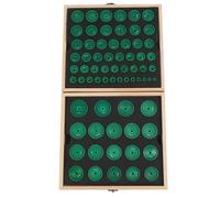 Garosa Watch Press Die Set Resin Sturdy Repair Tools Kit with Multiple Sizes for Professional and Hobbyist Watch Technicians, Basswood Wood Box, Compatible with Screw Diameter 6mm