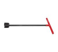 Garosa Water Meter Key Wrench 16.14 Inch T-Handle Water Main Shut Off Tool with 4-Way Multi Functional Utility Key for Valve Faucet Cabinet Meter Box Gas Train Elevator (Red)