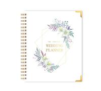 Garosa Wedding Planner Book, Hardcover Organizer with 5 Sections, Timeline and Guest Planning, for Brides and Engagements