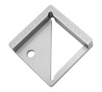 Garosa Woodworking Measurement Ruler Accurate Versatile Multifunctional Tool for Woodworking Projects Aluminum Alloy 60x60x13mm