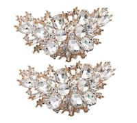 GAROZATION 1 Pair Detachable Rhinestone Shoe Clips Charm for Women Elegant High Heels Accessories for Weddings Parties and Special Events Durable Design