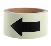 GAROZATION 1 Roll Directions Indication Guiding Tape Luminous Tape Pvc Reflects Light Use Green Black for Roads and Public Area Safety