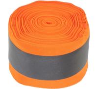 GAROZATION 1 Roll Orange Reflective Webbing Tape for Clothing and Backpacks, Sewable Polyester Fabric Fluorescent Visibility, High Visibility Reflective Strip for Bad Weather and Outings