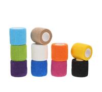 GAROZATION 10 Rolls Sports Self Adhesive High Elasticity Does Not Stick to Hair Breathable Waterproof Bandaging for Pet Injury Manual Operation Random Color