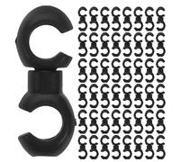 GAROZATION 100pcs Bike Cable Clips Cable Fastener Clamps for Bicycle Brake and Shifter Wires Wear-resistant Bike Wire Guide Brackets Protect Frame and Enhance Aerodynamics