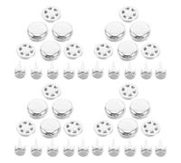 GAROZATION 100pcs Button Caps Metal Hat Buttons Lightweight Round Aluminium for DIY Sewing Projects and Crafts Silver Easy Installation for Baseball Caps and Fisher Hats