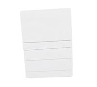 GAROZATION 100pcs Contact Ic Card Pvc Name Badge for Entry Access Attendance Recording Reusable White Card for Office Building