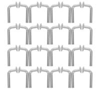 GAROZATION 100pcs L-shaped Galvanized Pallet Rack Safety Pins M5x48 Iron Drop Pins Rust Resistant Versatile Application for Warehouse and Supermarket Shelving Securement
