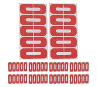 GAROZATION 100pcs Red U Shape Nail Polish Protector Tape for Fingers, Self-adhesive Cuticle Guard Stickers Made of Plastic, Portable and Easy Removal for Daily and Travel Use