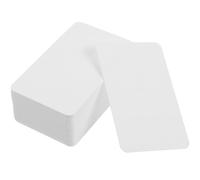 GAROZATION 100pcs Word Cards Blank Business Cards Classic Design White Coated Paper Smooth Writing Suitable for Leaving Messages for Writers and Students