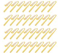GAROZATION 100pcs Yellow Medical Wristbands for Patient Identification and Emergency Ready Design, Soft Hypoallergenic PVC Bracelets for Nursing and Urgent Situations, Suitable for Elderly