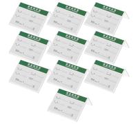 GAROZATION 10Pcs Acrylic Price Tag Display Holders L Shape Plastic Label Holders 70X50Mm Self Adhesive Shelf Sign Stands for Retail Store Price Labeling