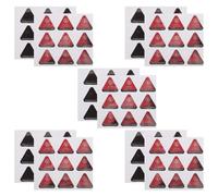 GAROZATION 10pcs Color Changing Warning Sign Stickers High Temperature Equipment Decals Multi-purpose Paper Labels Black and Red for Protecting Hands from Burns in Industrial