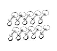 GAROZATION 10pcs Luggage Key Buckle Dog Leash Hooks Boat Ropes Clips Keychain Hook Swivel Snap Hooks Pet Leash Snap Hooks Diving Snap Hooks Marine Grade Snap Hooks Zinc Alloy Clips Snap Clip