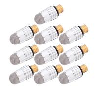 GAROZATION 10pcs M5 Threaded 6.0mm Stylus Pen Tip Set with Conductive Silver Fiber Mesh, Replacement Capacitive Pen Nibs for Touchscreen Tablets and Devices