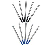 GAROZATION 10pcs Metal Pen Refills with Deeply Pigmented Ink, High Compatibility and Versatile Use for School and Office Work, Smooth Writing Gel Pen Replacement Refills