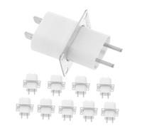 GAROZATION 10pcs Microwave Oven Magnetron Socket with Through-core Capacitor Adapter Lightweight Filament Terminal Pin Converter for Enhanced Circuit Stability and Effortless Replacement
