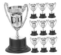 GAROZATION 10pcs Mini Plastic Trophies for Award Prizes for Sports Competitions Parties for Celebrating Achievements Classroom Home Decor