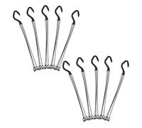 GAROZATION 10pcs Plastic Hanging Flower Basket Hooks Multipurpose Plant Hangers for Garden Balcony Indoor Use Elegant Pot Holders for Indoor Plant Display