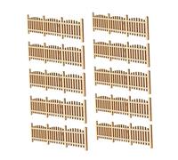 GAROZATION 10pcs Scale DIY Model Village Accessories for Dollhouse and Fairy Garden Decor Durable and Interactive Assembly for Creative Landscaping
