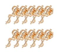 GAROZATION 10pcs Snake Caduceus Brooches Medical Badge Pins for Nurses Doctors Lightweight Portable Corsage Lapel Pins with Elegant European Design Symbolizing Care and Professionalism for