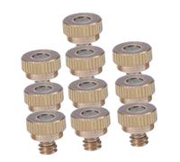 GAROZATION 10pcs Stainless Steel Low Pressure Atomizing Nozzle for Garden Spraying Durable Misting Sprayer Heads for Outdoor Irrigation and Cooling System