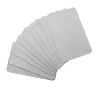 GAROZATION 10pcs Stainless Steel Metal Business Card Blanks Double-Sided Brushed Rounded Corner DIY Laser Engraving Name Cards for Personal and Corporate Branding