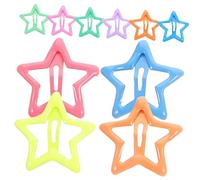 GAROZATION 10pcs Star Hair Clips for Girls Boys and Girls Snap Hair Accessories Metal Material Kawaii Design Set