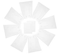 GAROZATION 10pcs Travel Drawstring Shoe Bags Non-Woven Fabric Shoe Storage Pouches with Drawstrings at Both Ends, Practical Dustproof Organizer for Home and Travel Use, White 35x25cm