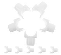 GAROZATION 10pcs Wheelchair Rail Guide Replacement Parts Abs Material White Increased Safety Improves Stability Suitable for Transport Chairs Users Who Need Frequent Wheelchair Transport