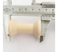 GAROZATION 10pcs Wooden Bobbins Hourglass Shaped Empty Spools for Thread Twine Wire Rolling DIY Craft Unfinished Sewing Tools