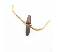 GAROZATION 10pcs Wooden Buttons with Olive Buckle for Sewing DIY Craft, Lightweight Plastic Material, Retro Style, Suitable for Overcoat and Crochet Projects