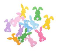 GAROZATION 12 Pcs Bunny Iron on Patches for Easter Embroidered Rabbit Fabric Sew Patch with Polyester Thread Material, Resistance to Wear, for Bags and Other Items, for Travel and Party Use