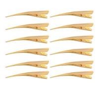 GAROZATION 12pcs Large Metal Hair Clips for Styling and Salon Sectioning, Rust-proof Steel Wire with Environmental Protection Paint, Non-slip Design for Professional and Home Use