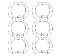 GAROZATION 12pcs Manganese Steel Halogen Retaining Rings for Lamps and Mr11 Bulbs, Spring Ring Clasp Design, Thin and Flexible Downlight Repair Parts to Hold Bulbs Secure and Safely