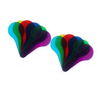 GAROZATION 12pcs Mixing Paddles Learning Aids Handle Boys and Girls Toy Translucent Film Educational Resources